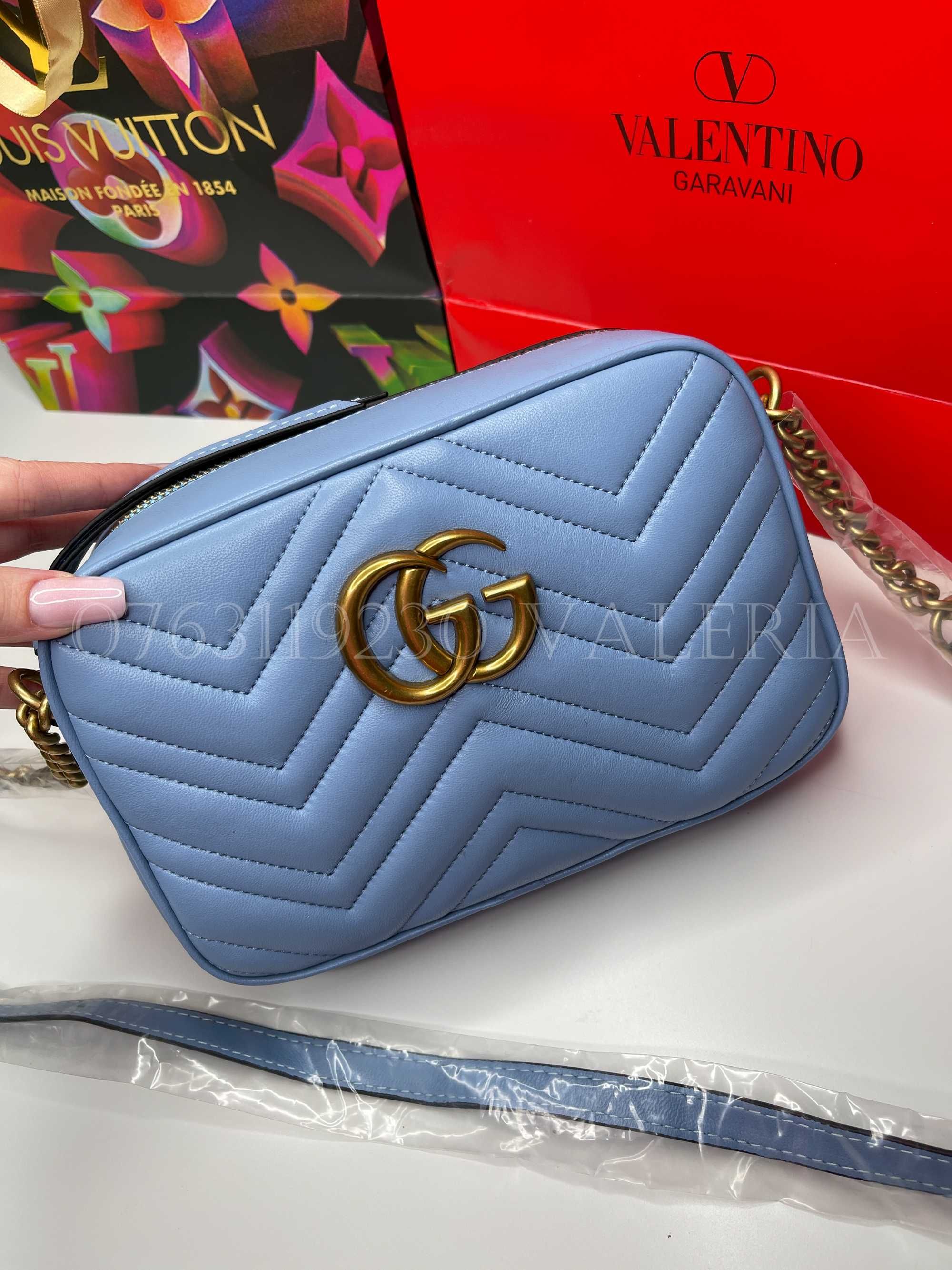 Geanta Gucci Camera Blue