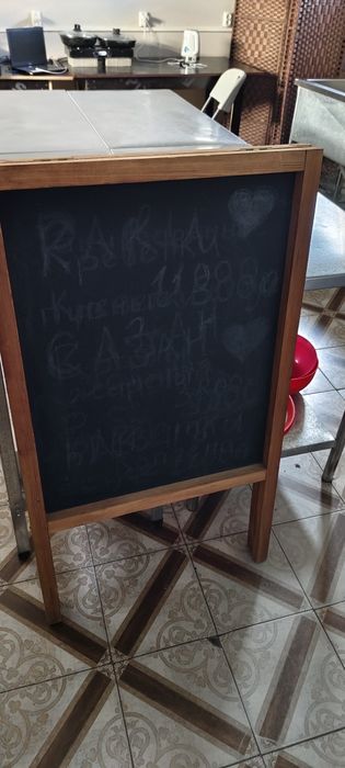 Меловая доска для кафе