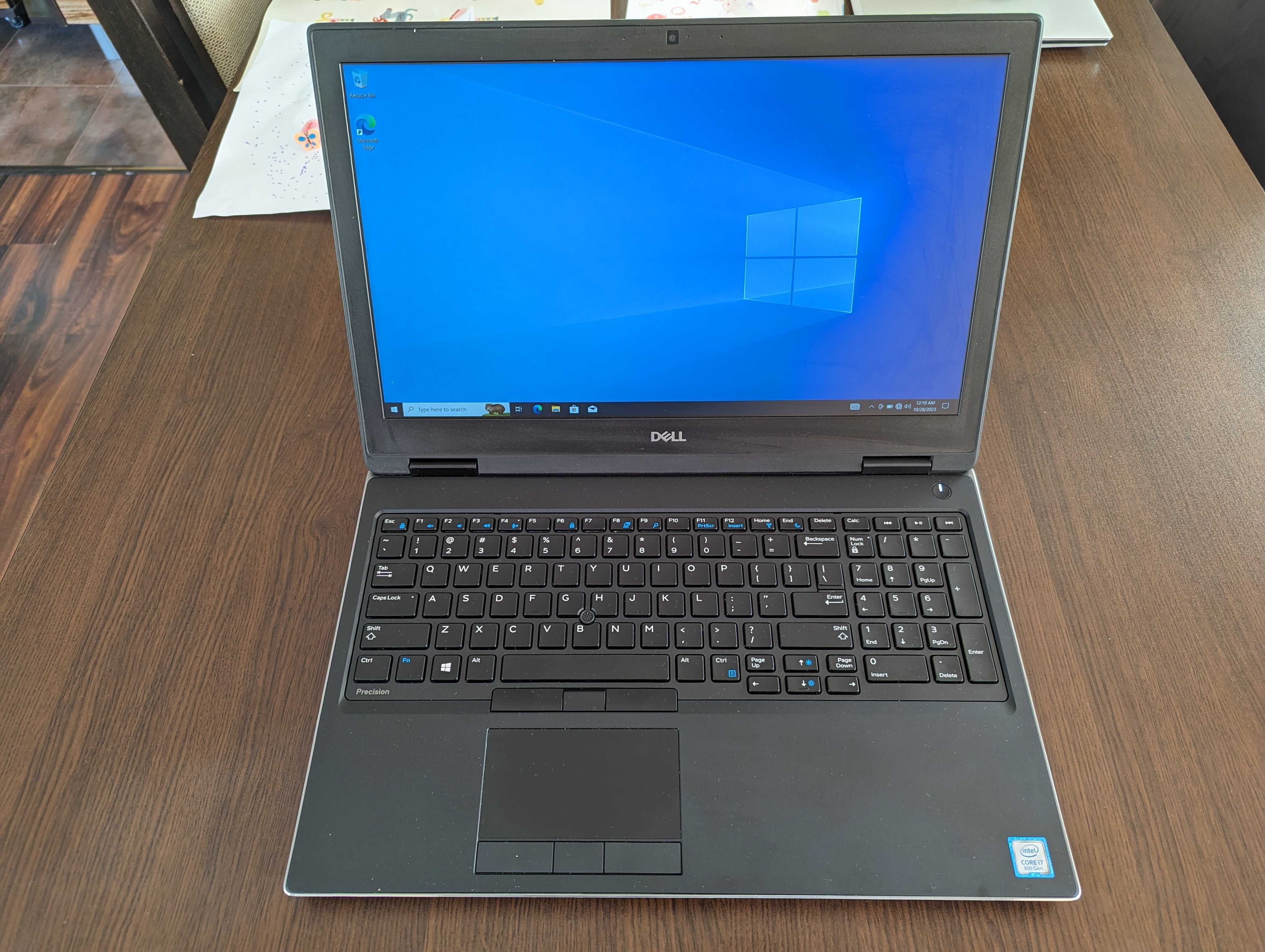 Dell Precision 7530, Intel i7-8850H, RAM: 48 GB, 500GB SSD