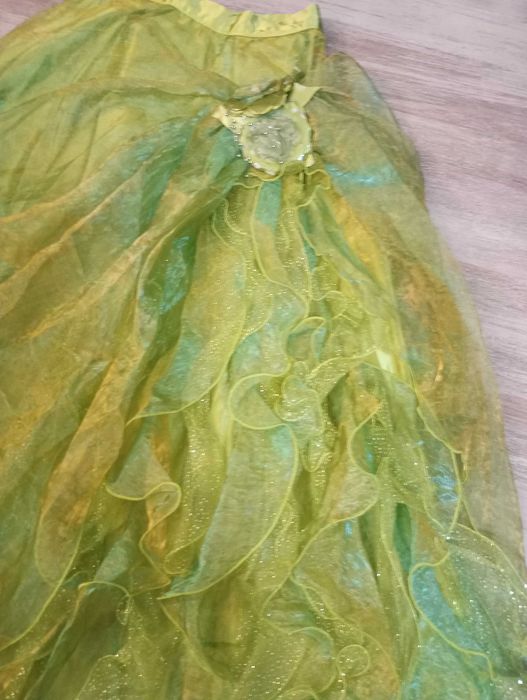 Set corset + fustă lungă verde lime (dimensiuni cerute!)