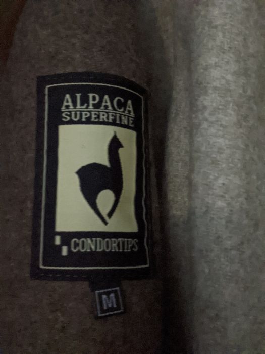 Palton alpaca cu blana vulpe