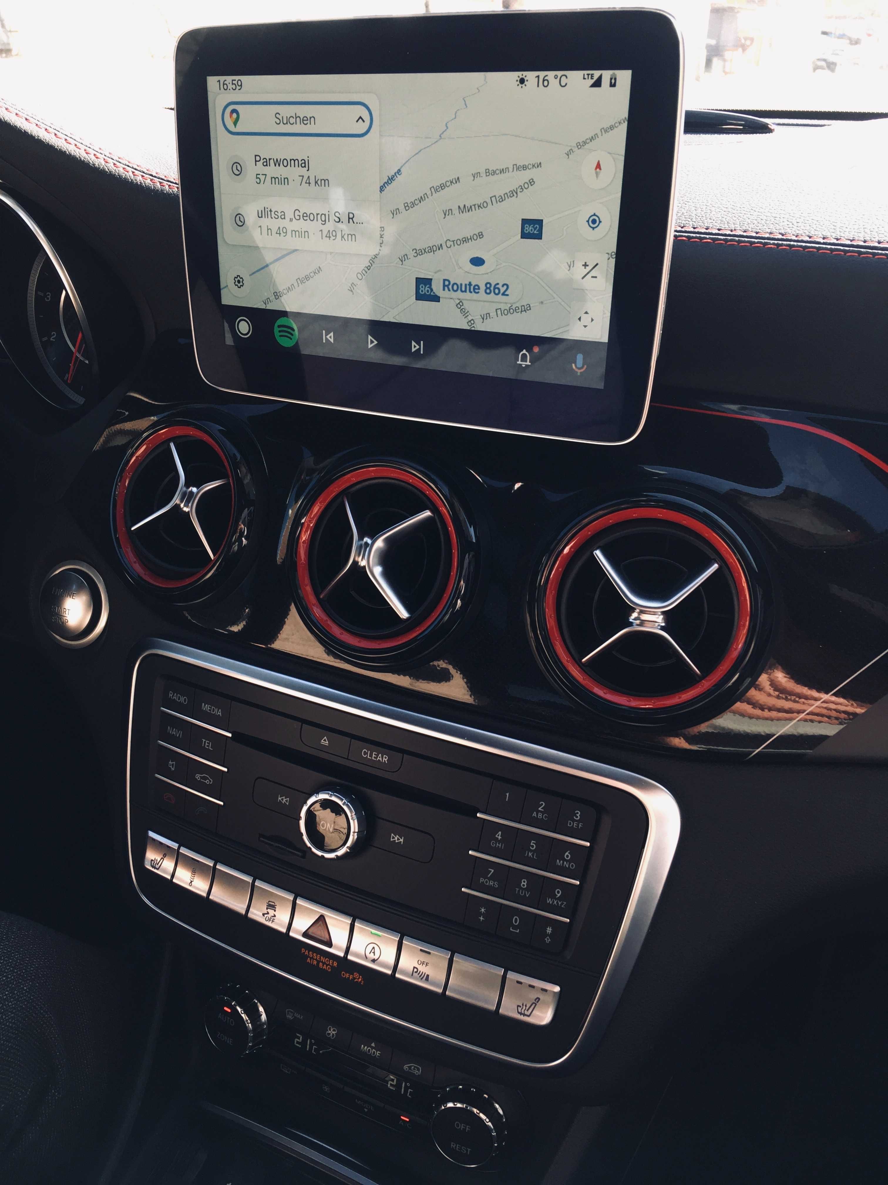 Активиране Apple CarPlay Отключване Android Auto Мерцедес 2015 по-Нови