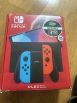 Nintendo Switch нов модел плюс 4 броя нови игри