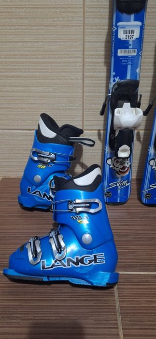 Set Schiuri 90 cm -clapari ski, casca