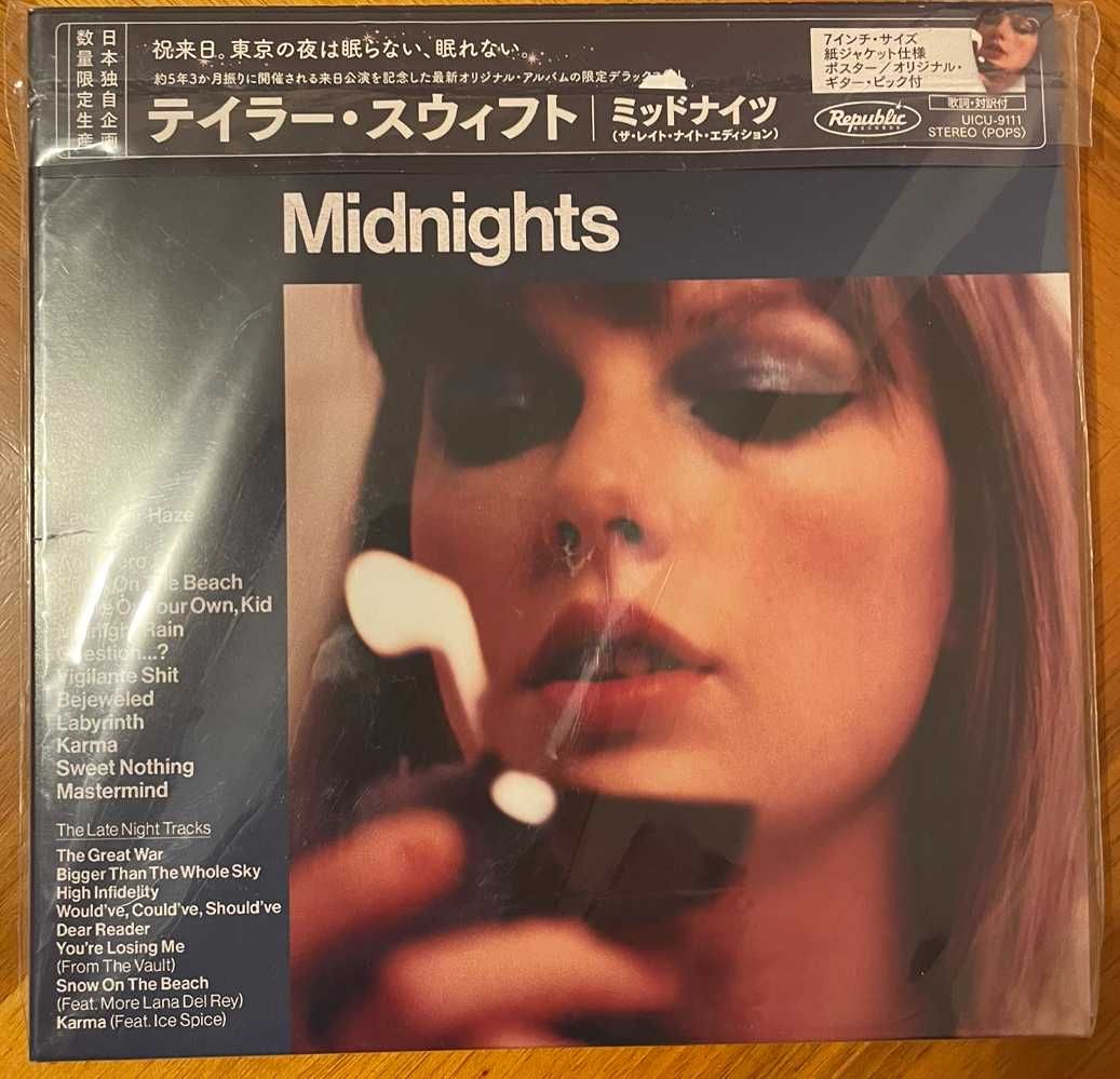 Taylor Swift Midnights Late Night Edition Japanese Version CD