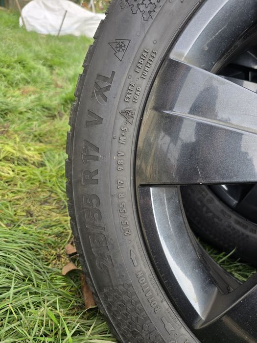 Jante Skoda 17+Cauciucuri Continental iarna 2021 215/55 R17 V XL