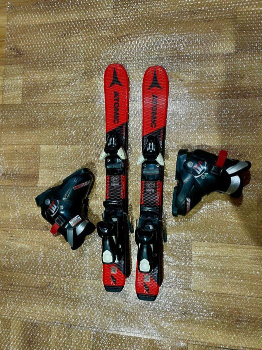 Schiuri copii 70 cm atomic cu clăpari set