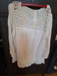 Bluza alba brodata S/M