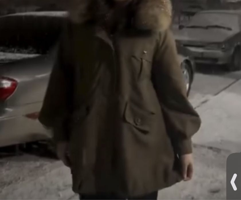 Зимний парка хаки цвет