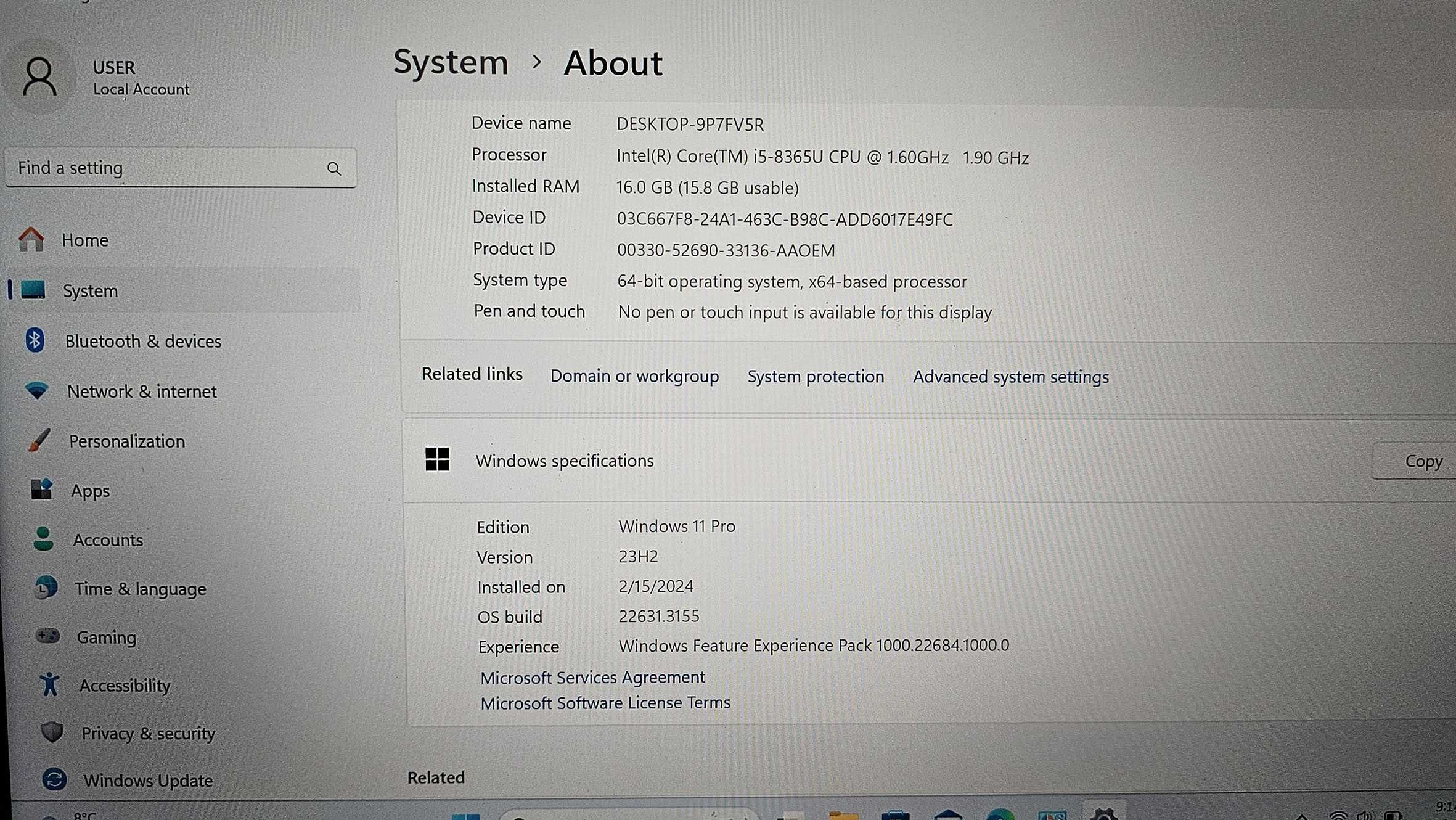 Laptop LENOXO X390, 16Gb RAM, 256 Gb NVMe, i5-8365U
