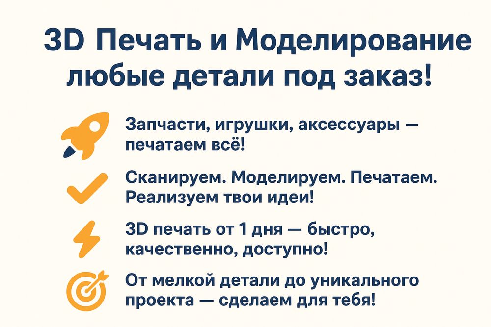 3D Моделирование, 3D Печать и 3D Сканирование