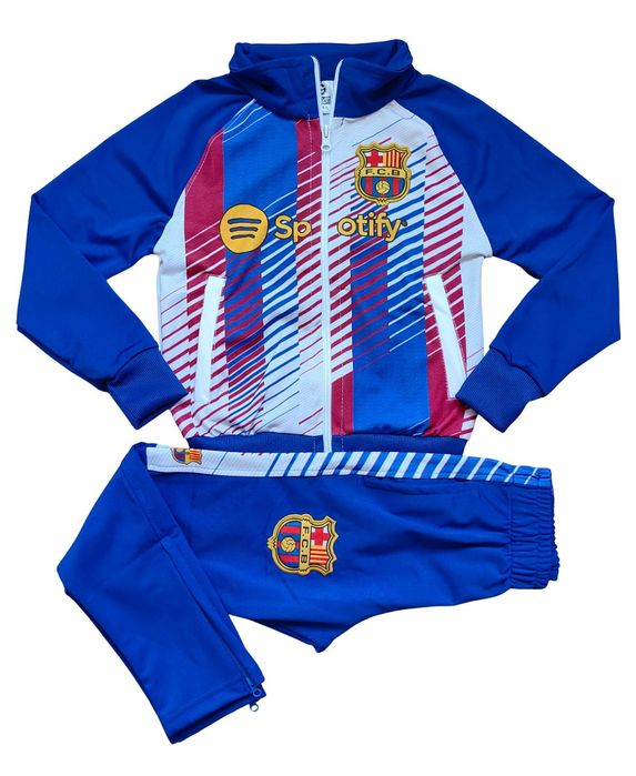 Детски футболен екип Барселона дълъг комплект Ямал анцуг Barca Yamal