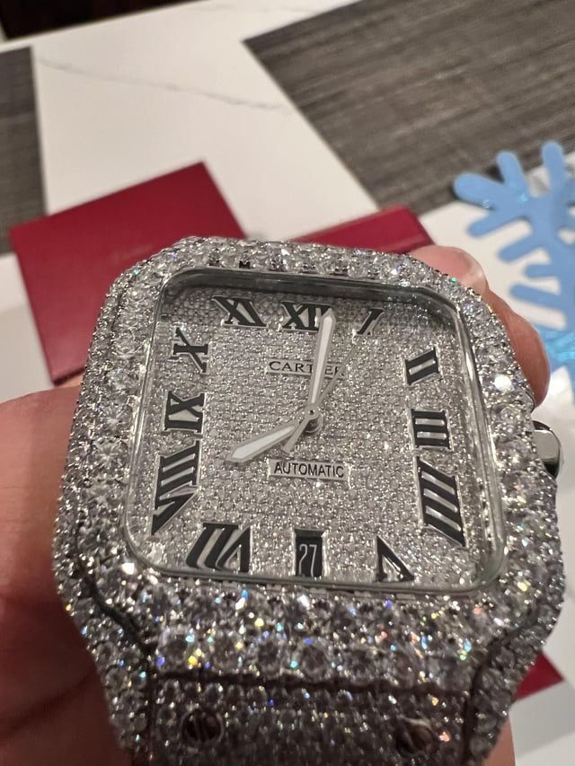 Cartier Santos ICED OUT