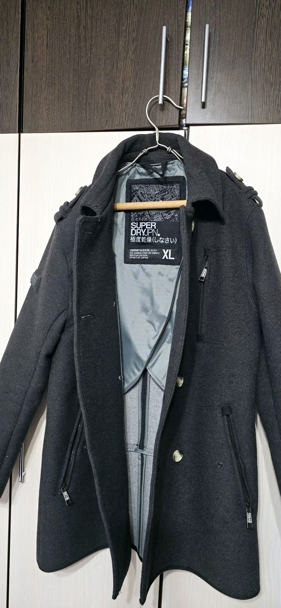 Superdry off Jermyn Street Pea Trench