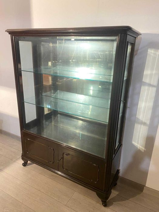 Vitrină Vintage din Lemn; Bibliotecă Living; Dulap Bufet