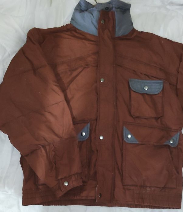 Пуховик много карманов теплый 48-50 недорого.