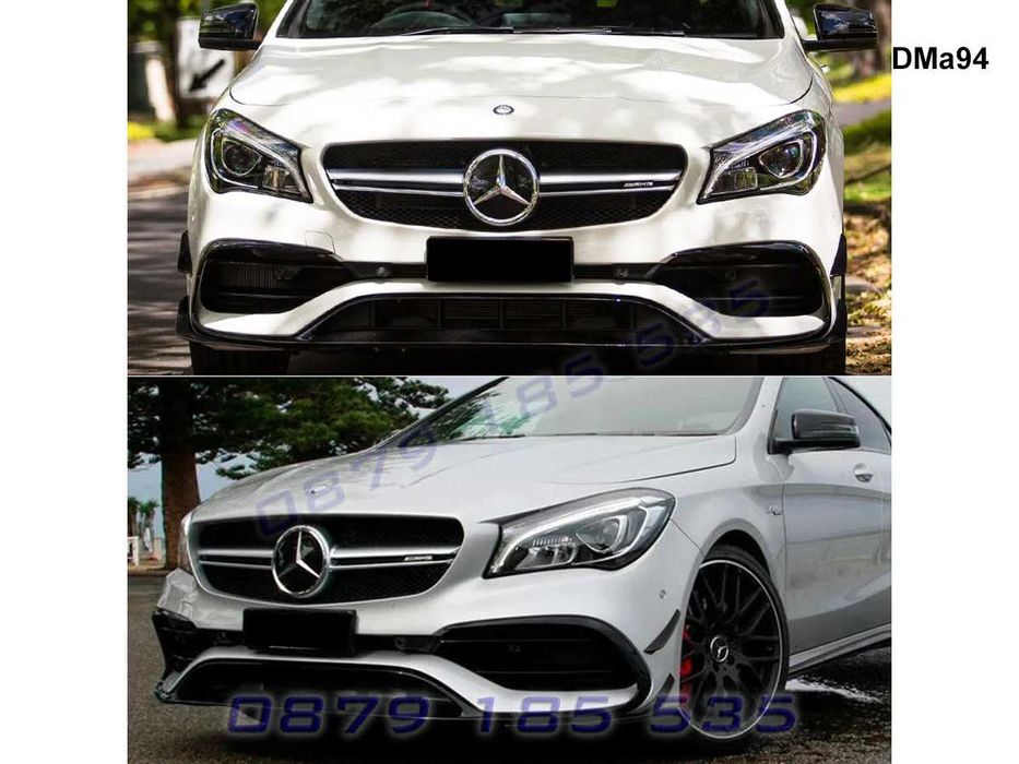 Тунинг сплитер предна броня Mercedes AMG CLA W117 спойлер добавки