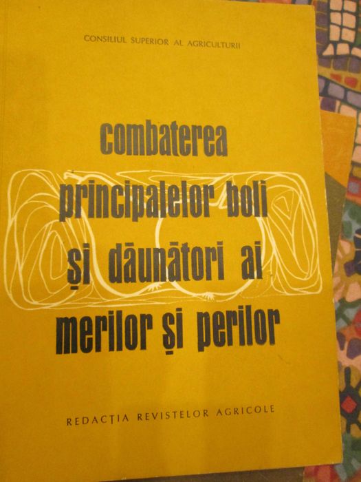 1968 carte Combaterea principalelor  boli la meri si peri