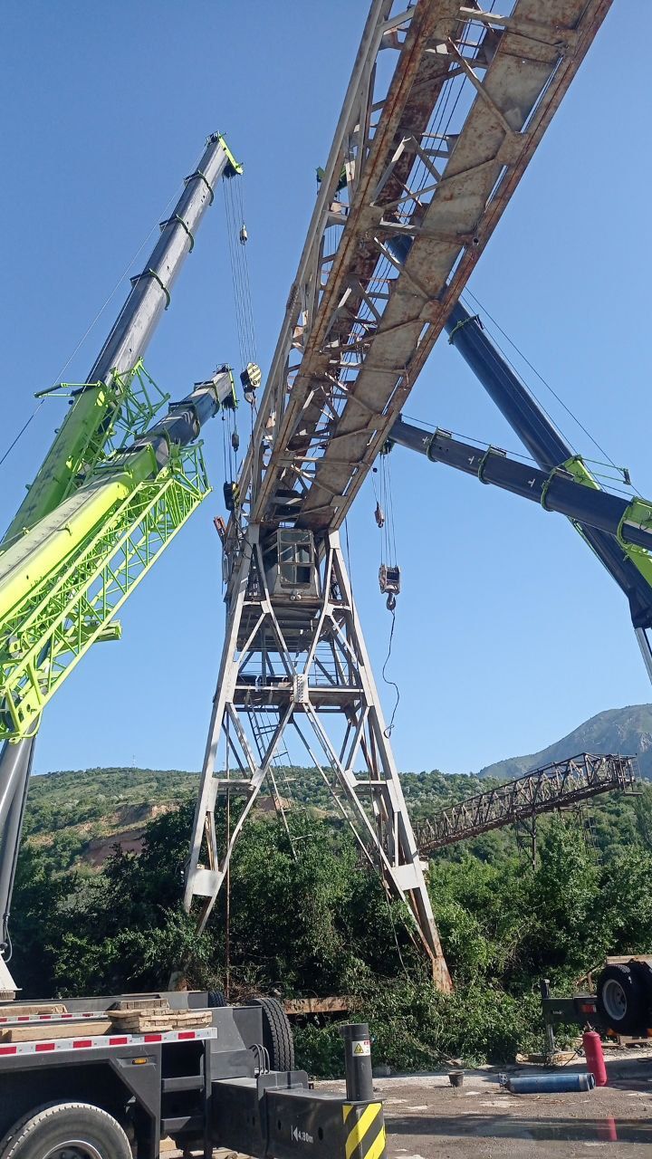 Козловой кран 50 тонна лик 32 пралёт озгина ишлари бор