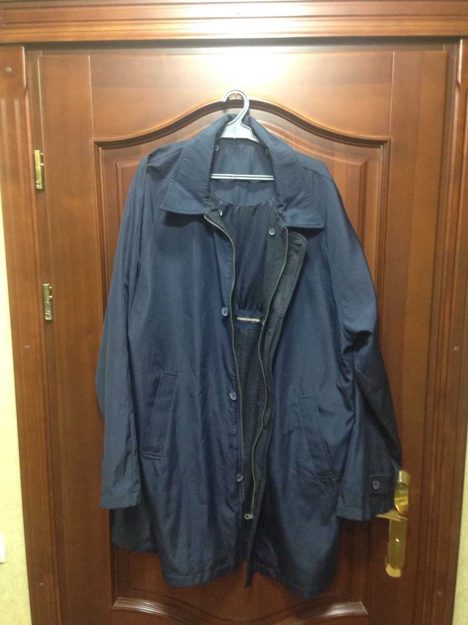 Куртка темно синий цвет размер 60   б/у в отличном состояние