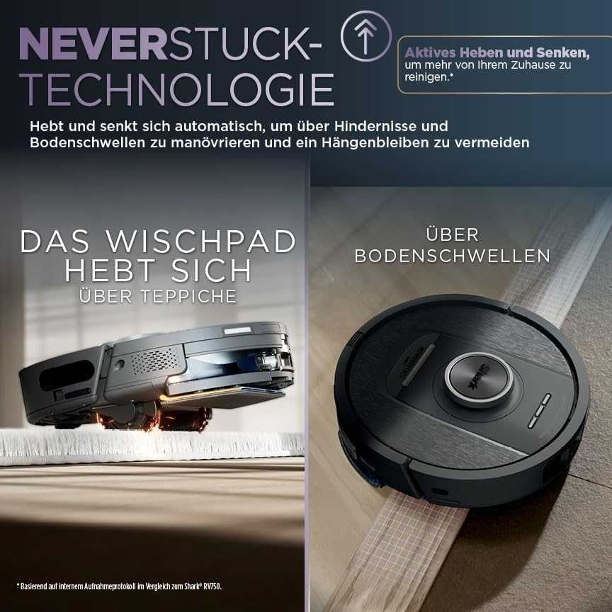 Прахосмукачка робот Shark PowerDetect NeverTouch 2в1 (RV2800YEEU)