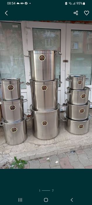 Oală  inox alimentar cu capac inox 50 L Ofertă/ 249 lei