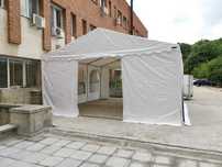 Cort Evenimente PROFESSIONAL XXL, PVC alb 8X20 m, CORTURI24.RO