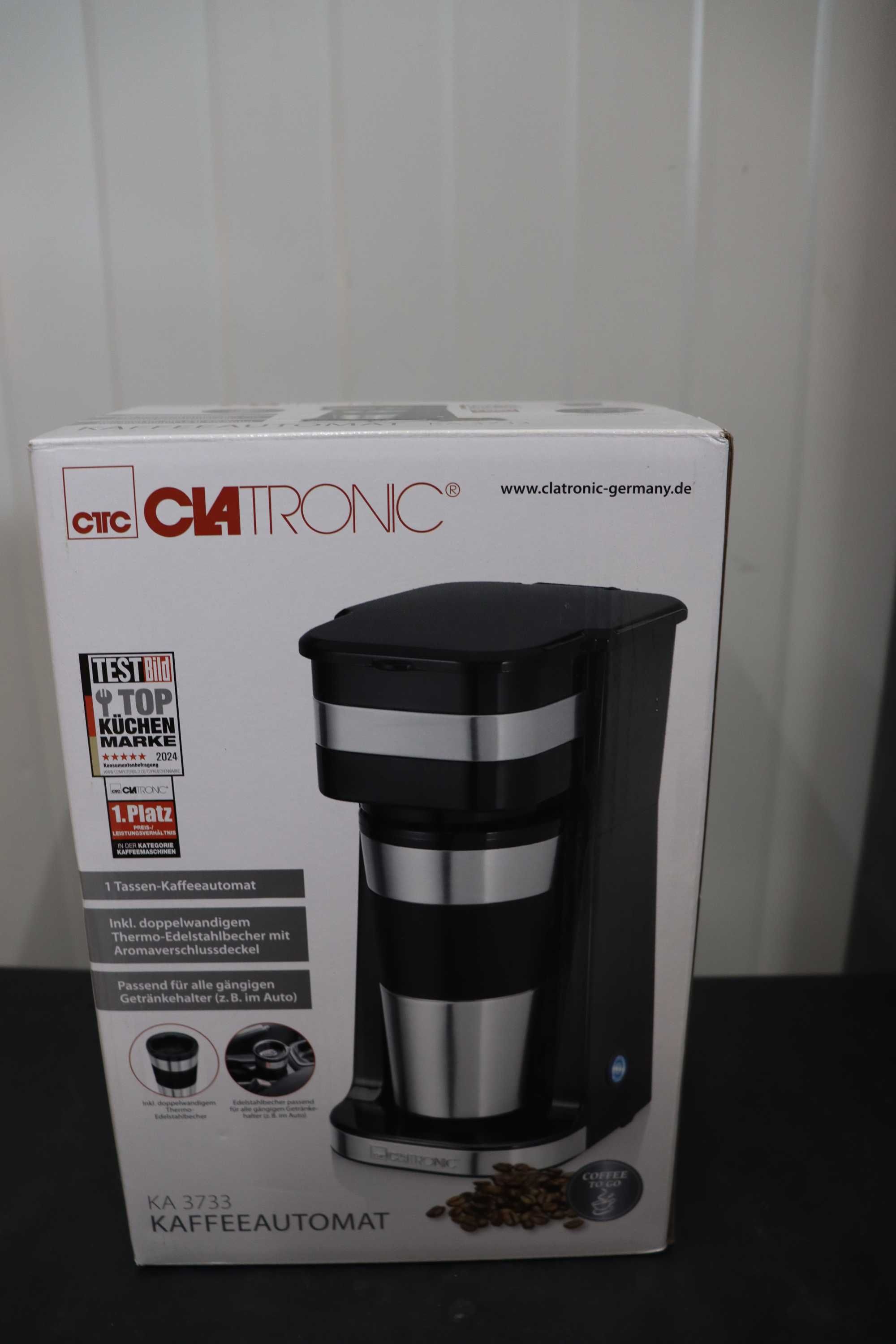 Кафемашина Clatronic KA3733 с чаша, включваща термo чаша
