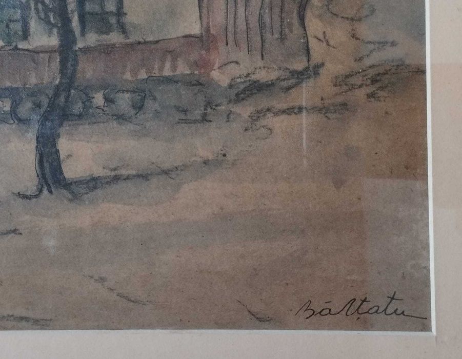 Tablou Pictura Adam Baltatu Casa Taraneasca
