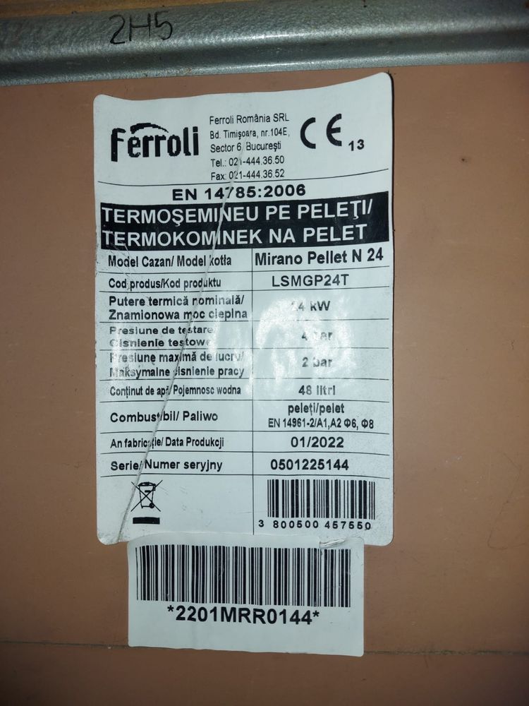 Kit complet termosemineu Ferroli