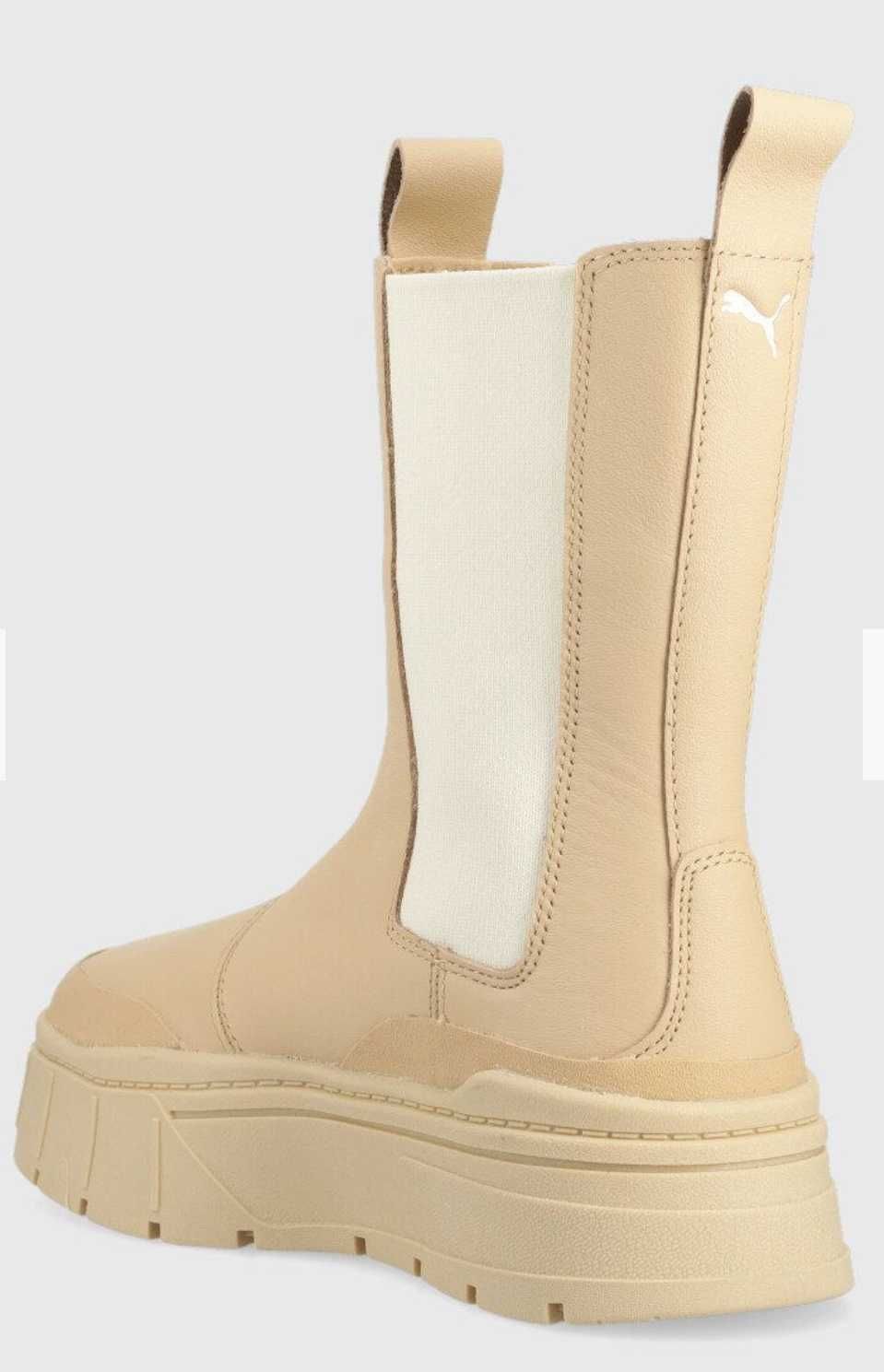 Дамски кожени боти челси Puma Mayze Stack Chelsea Wns