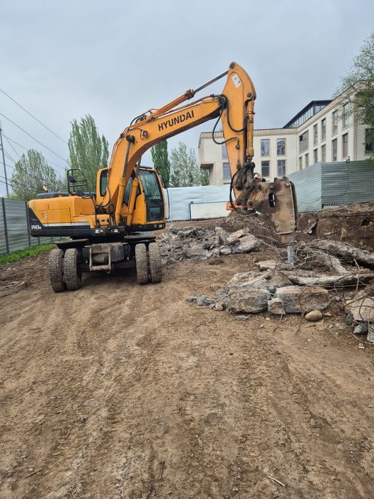 Разработка Котлован снос демонтаж зданий аренда эксковатор