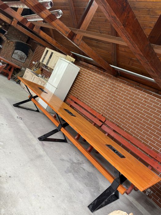 Masa lemn masiv 4,0 m lungime