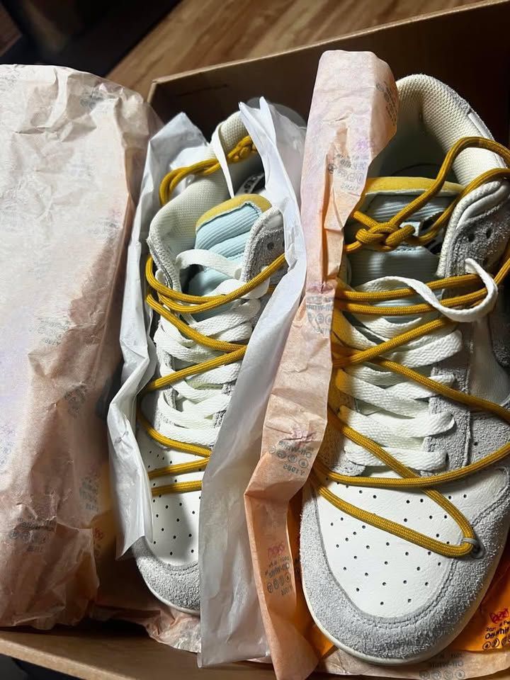 Off-White x Nike Dunk Low White Orange Lot 31