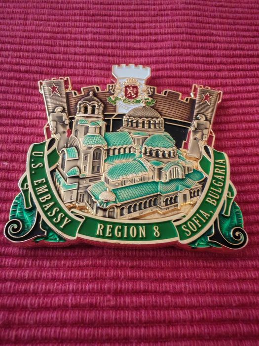 Отряд за морска охрана на USMC MSG София България Challenge Coin,.