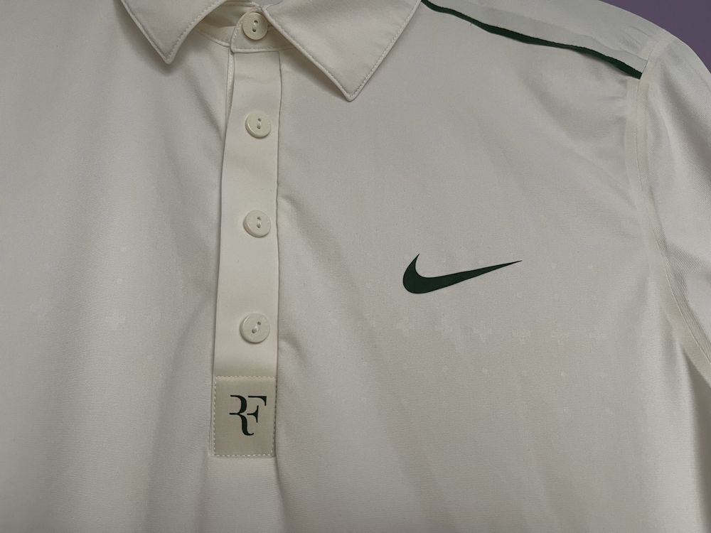 Nike Roger Federer RF Polo Shirt Trophy Lawn Tennis Court Rafa Nadal