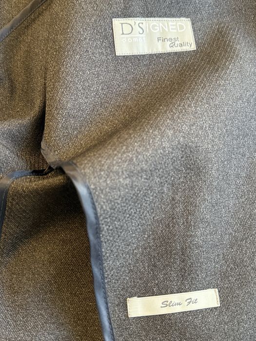 Sacou Damat Slim Fit -Gri Antracit , M 56