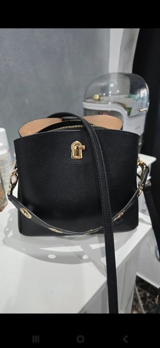 Geanta C iel Piele naturala