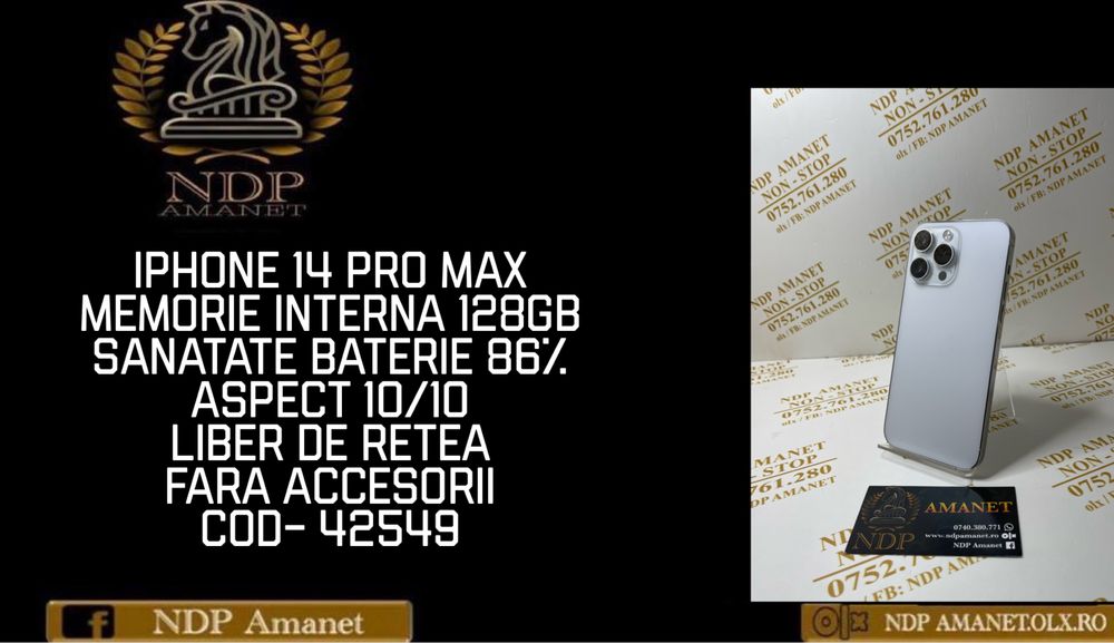 NDP Amanet Braila Iphone 14 Pro Max (42549)