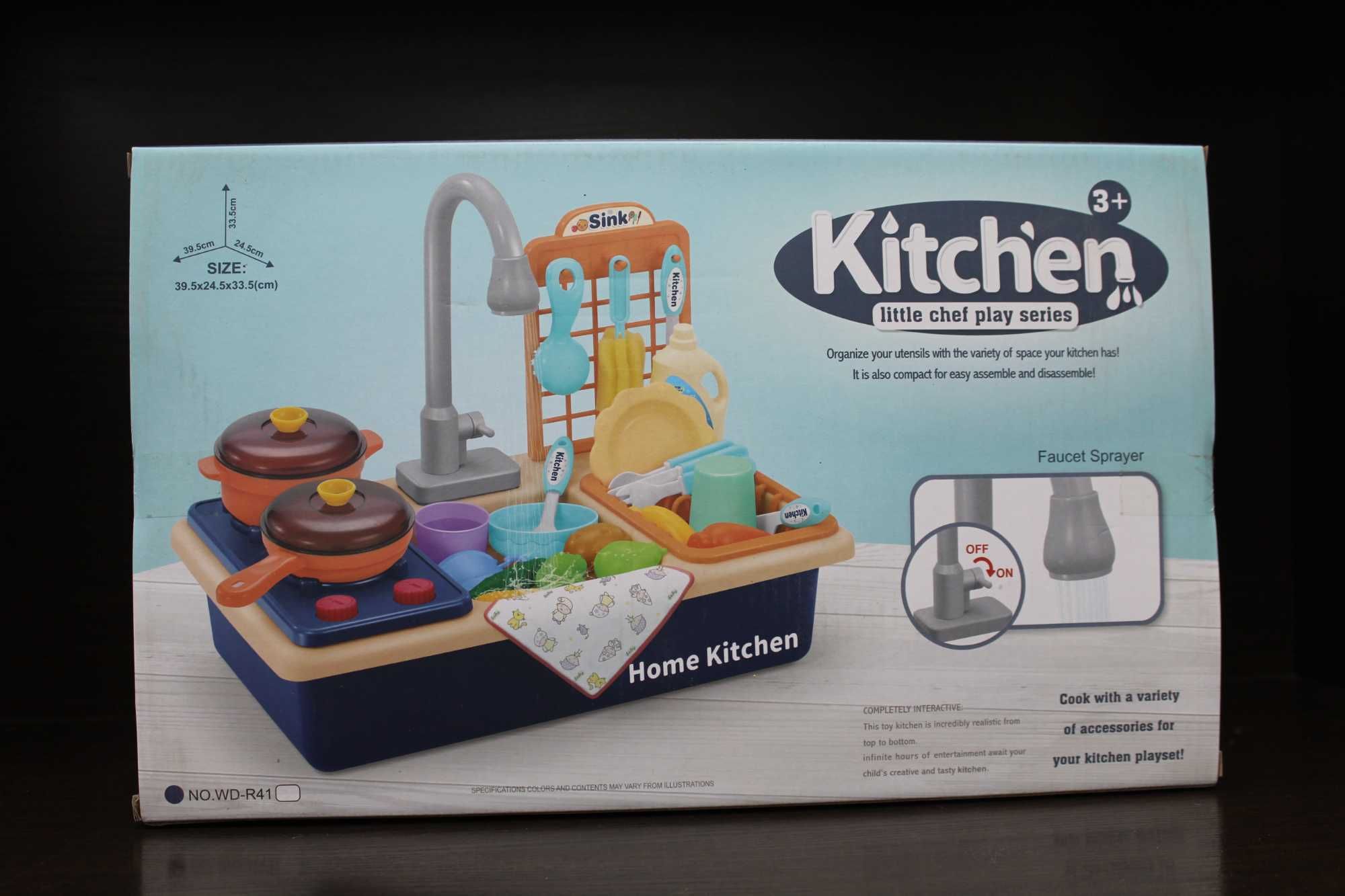 Мини раковина игрушка 	Kitchen little chef play series