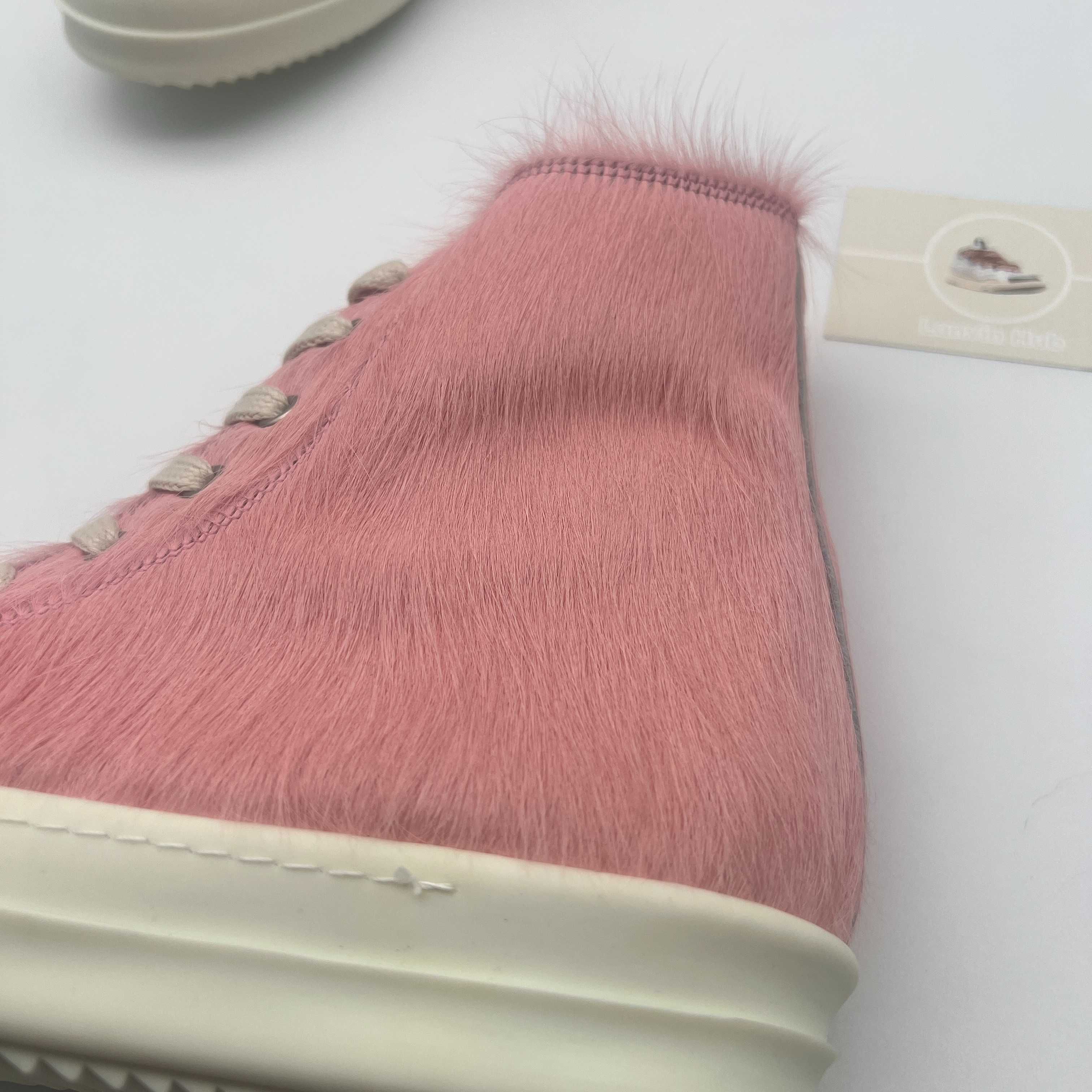 Rick Owens Ramones Pink Pony Hair