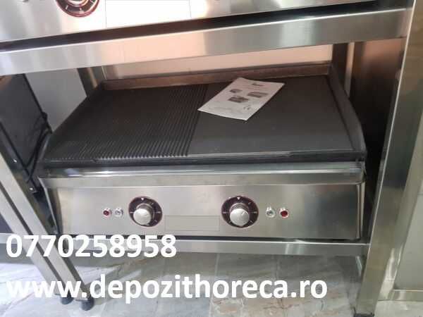 Grill electric de banc 700x500x240mm neted/striat 220V