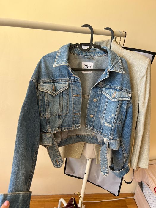 Дънково яке на Zara в размер XS