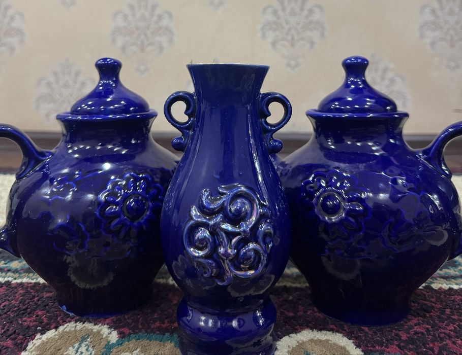 Кобалтовый чайный набор