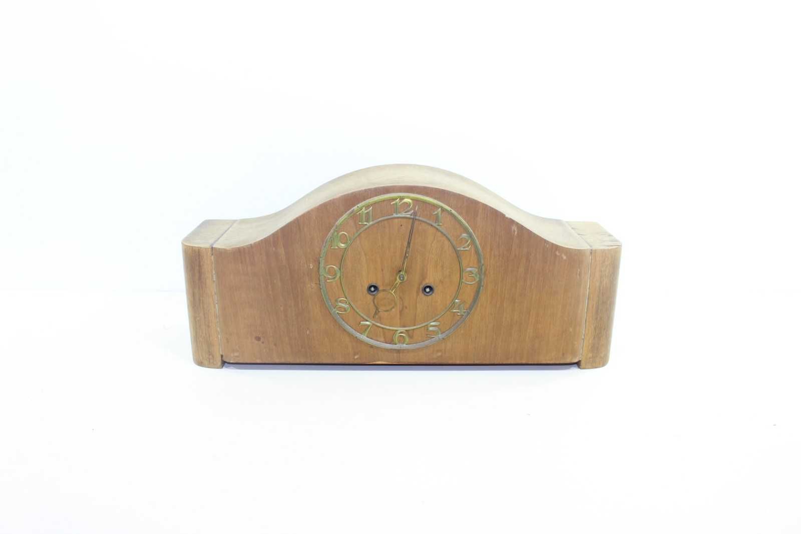 Старинен немски каменен Часовник в стилна дървена кутия