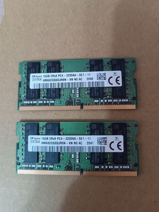 RAM laptop Kit dualchannel 2x 16 GB ddr4  3200mhz