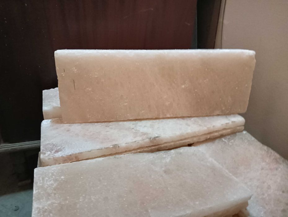 Соляная плитка, шуба, слэбы, светильники Монтаж соляных комнат и саун