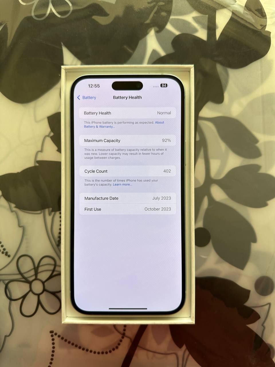 iPhone 15 Plus 128Gb 92% в хорошем состоянии