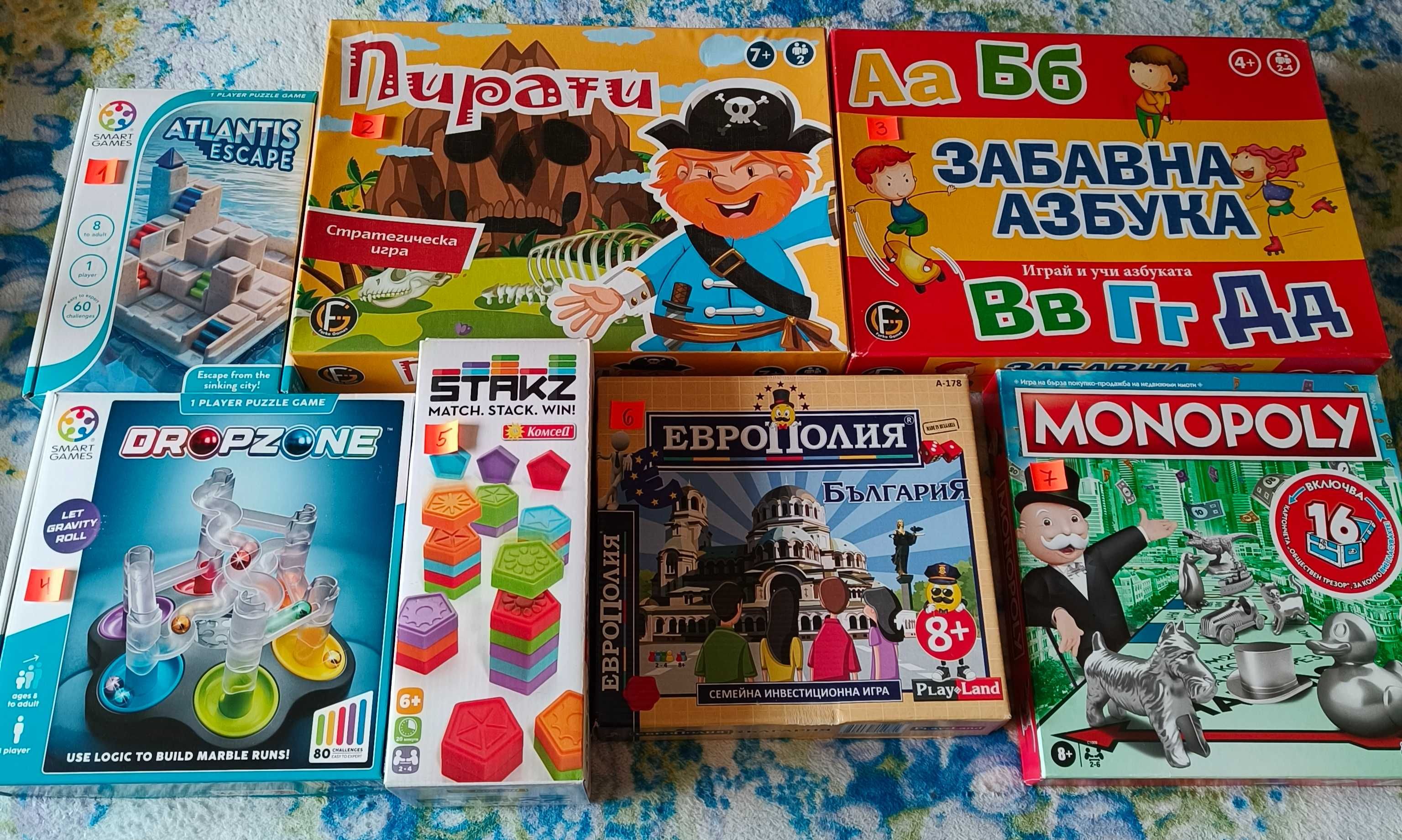 Настолни игри - различни видове