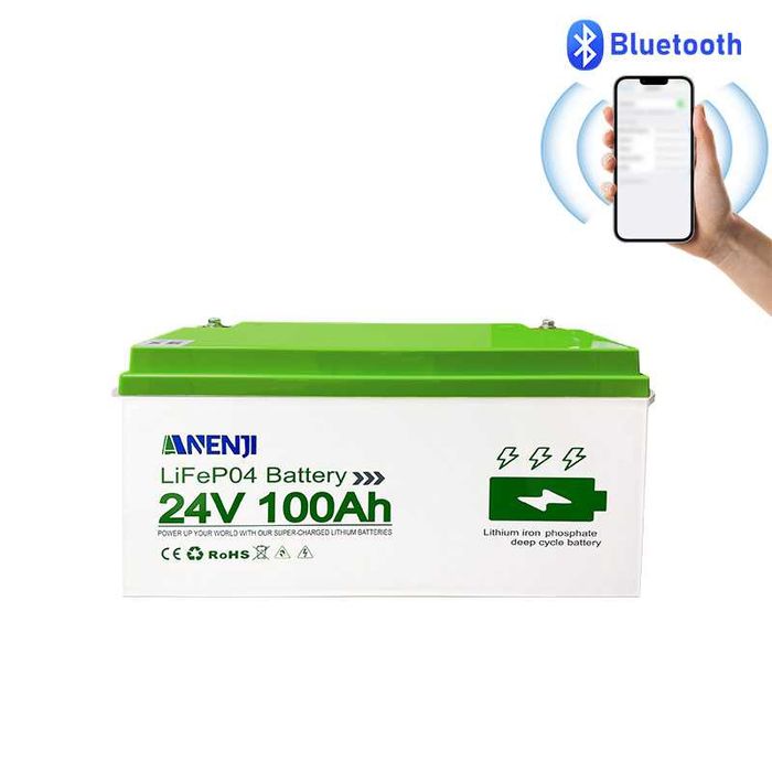 Baterie LifePo4 Anenji 24V 100Ah Bluetooth